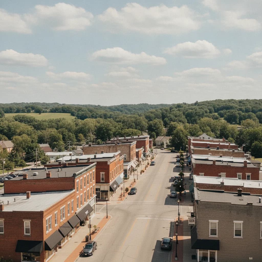 View of Mount Vernon, IA