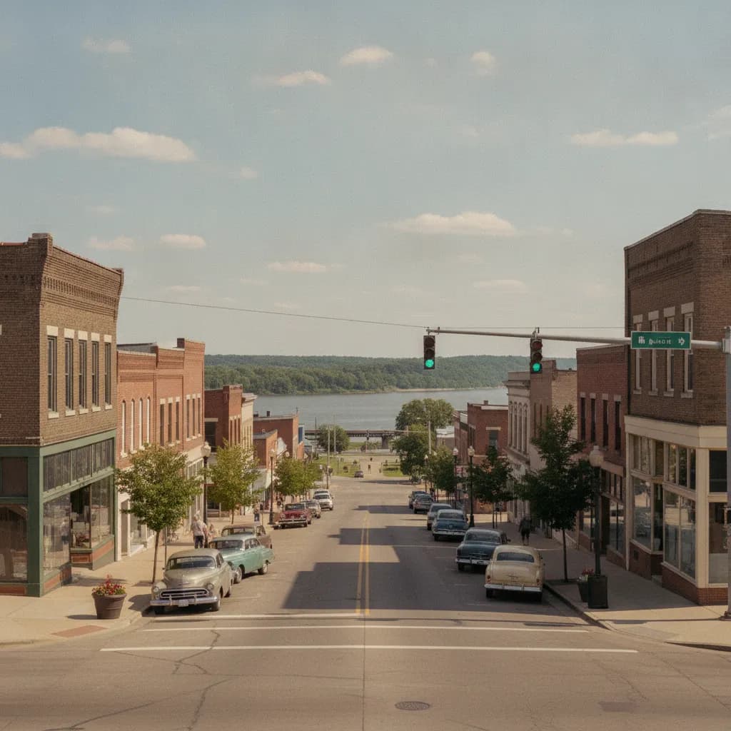 View of Muscatine, IA