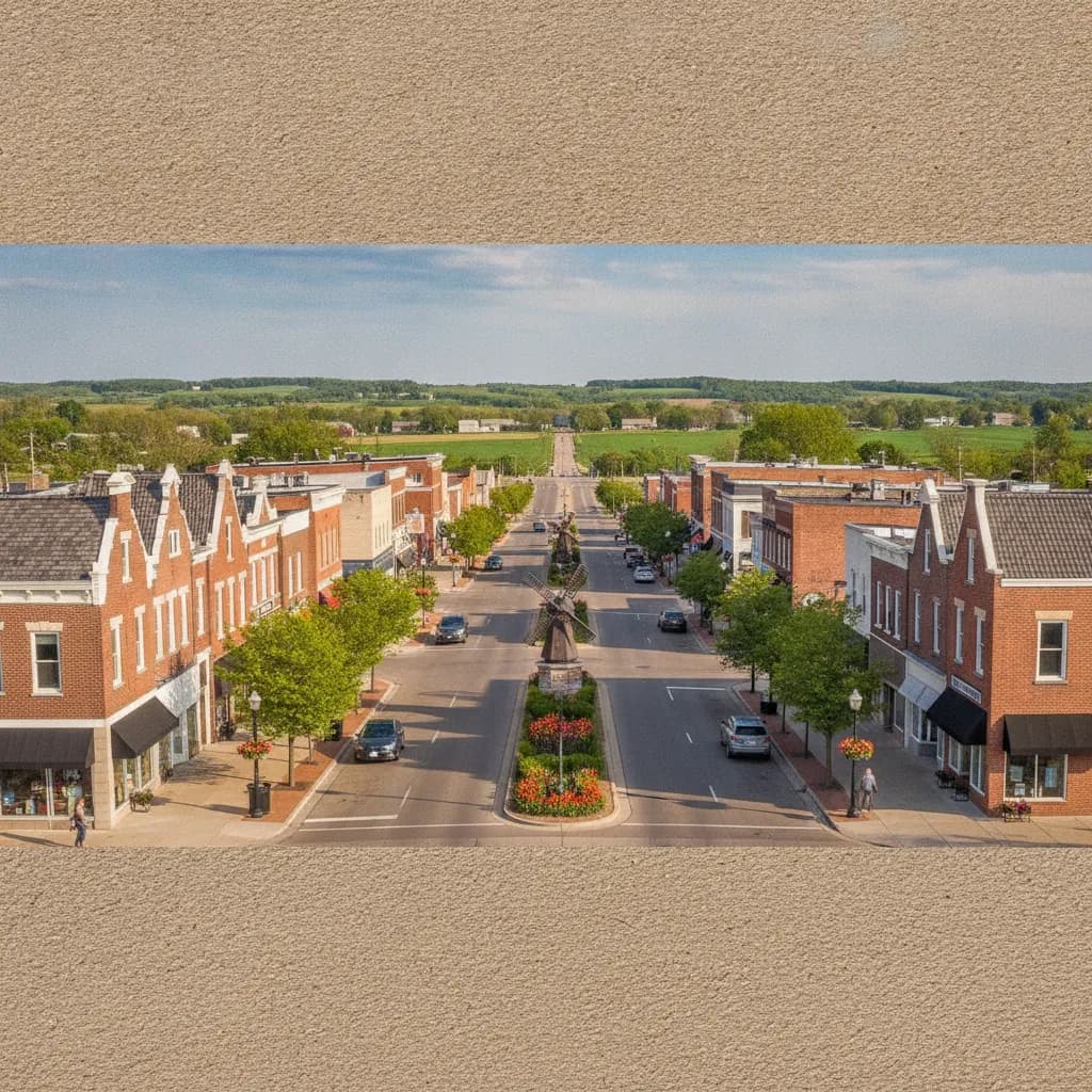 View of Orange City, IA