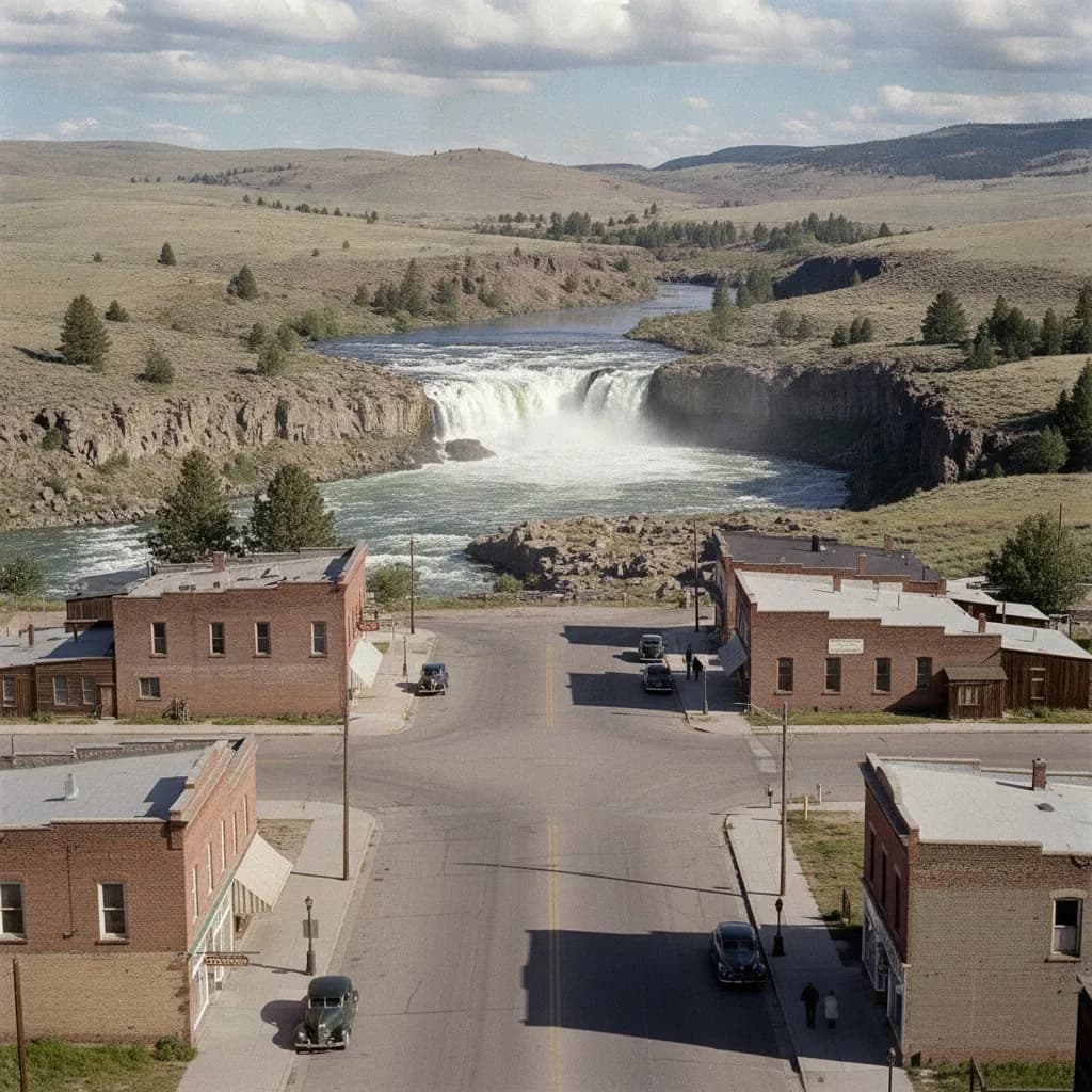 View of American Falls, ID