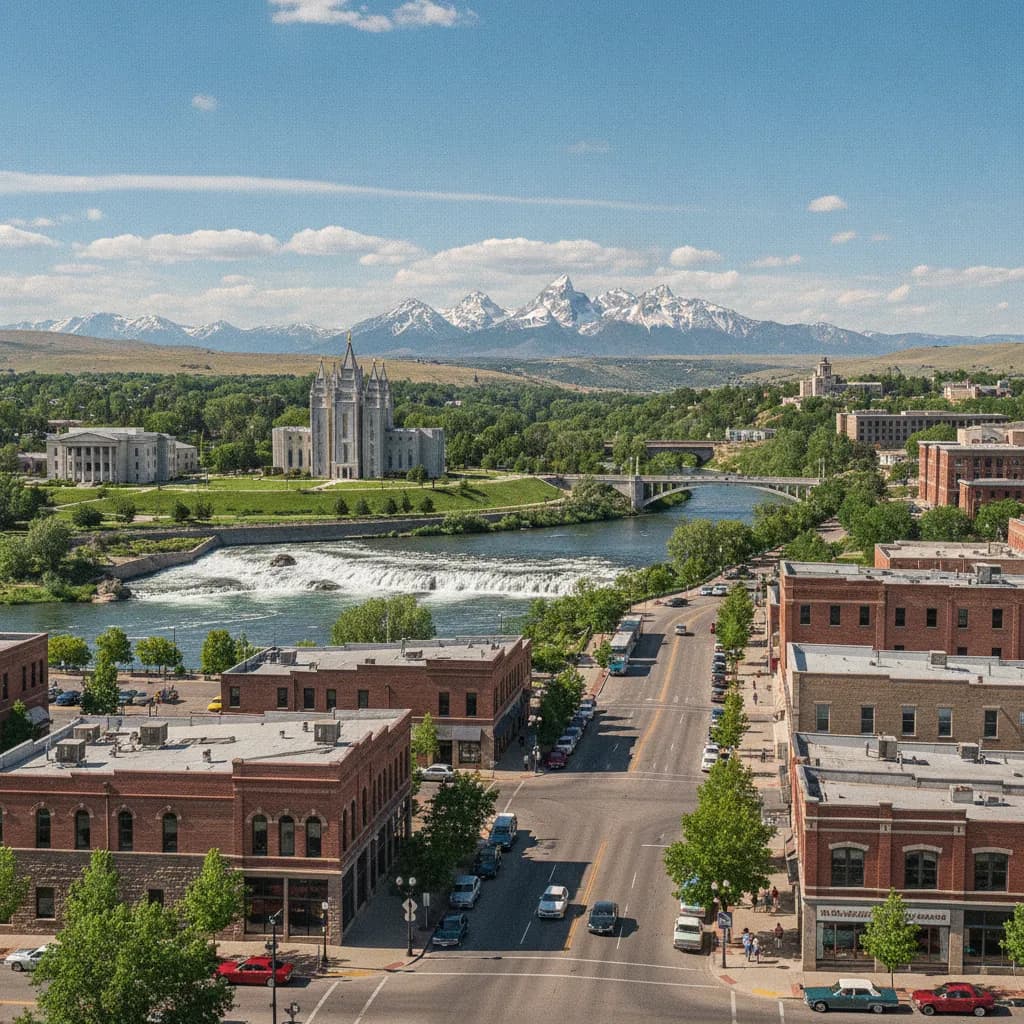 View of Idaho Falls, ID