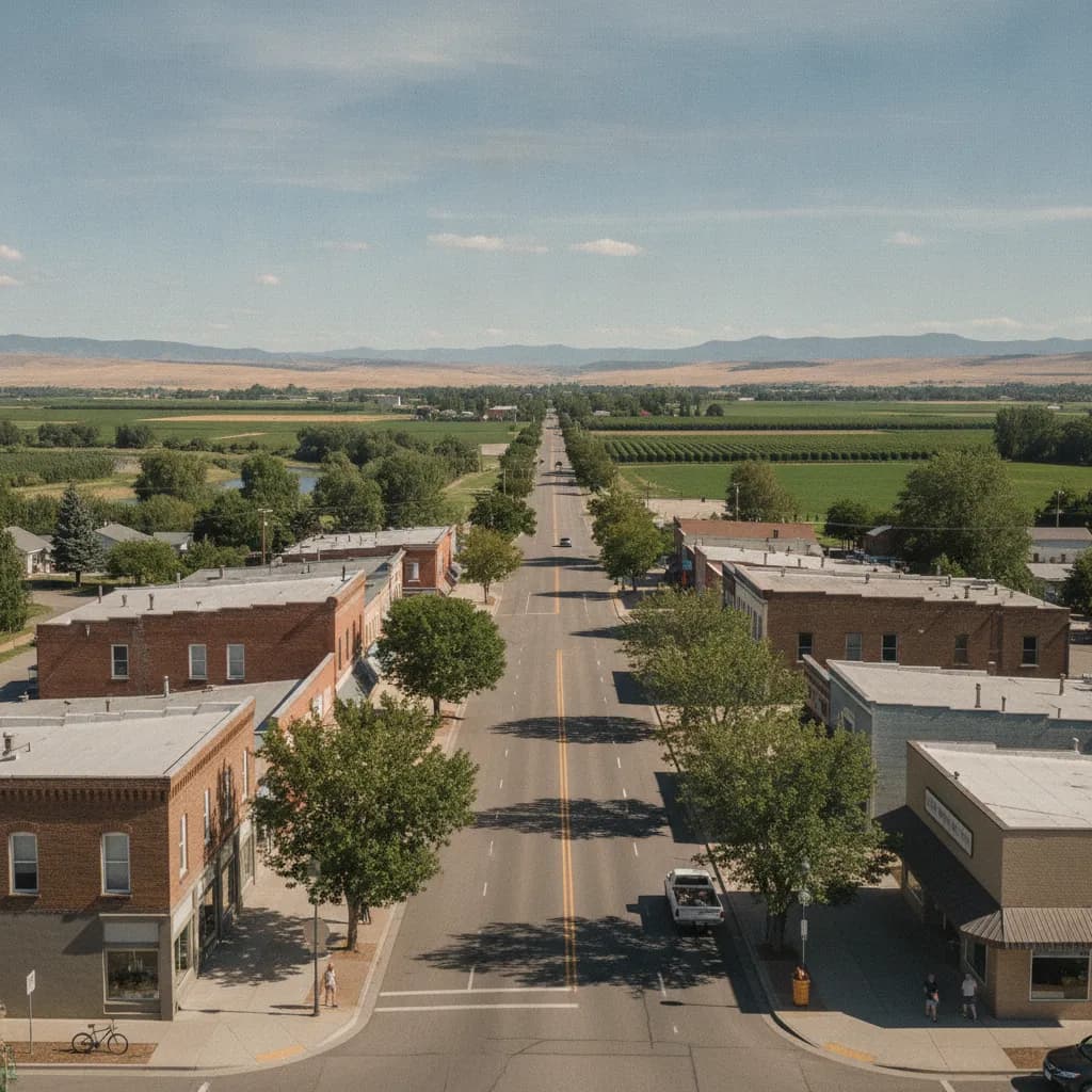 View of Middleton, ID