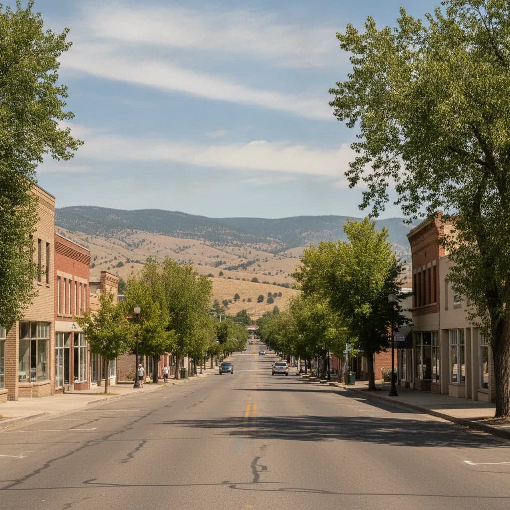 View of Mountain Home, ID