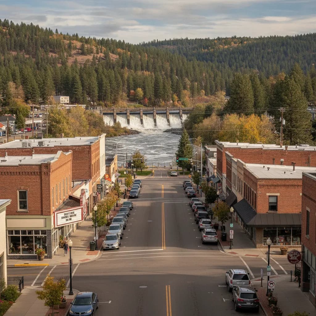 View of Post Falls, ID