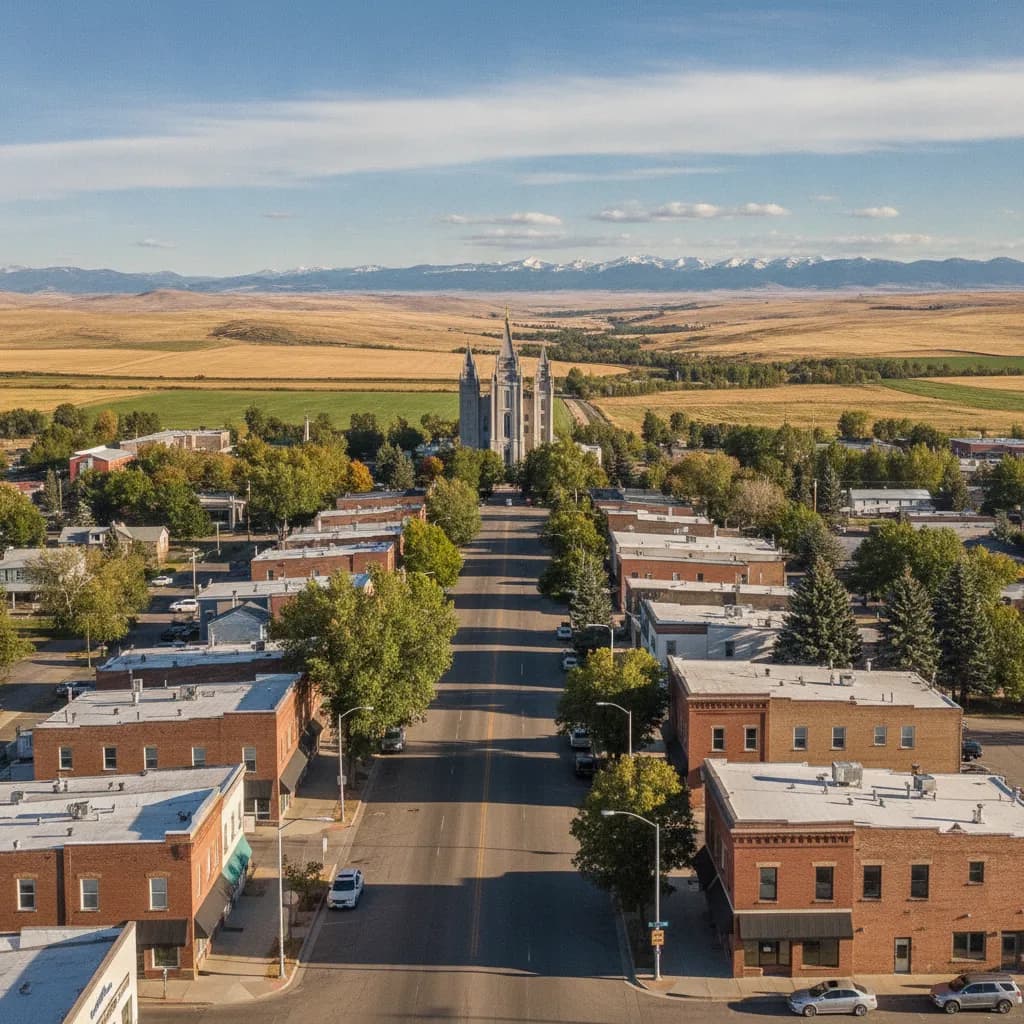 View of Rexburg, ID