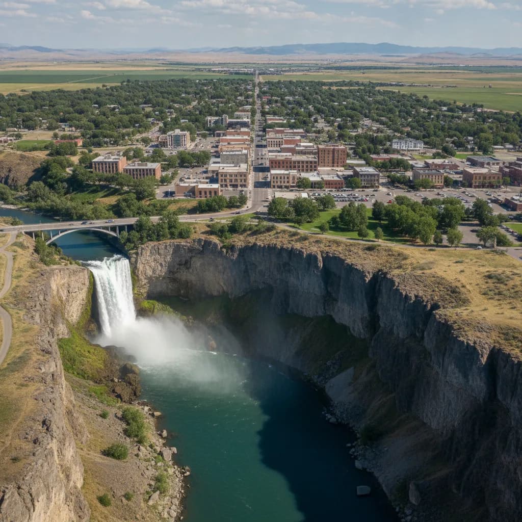 View of Twin Falls, ID