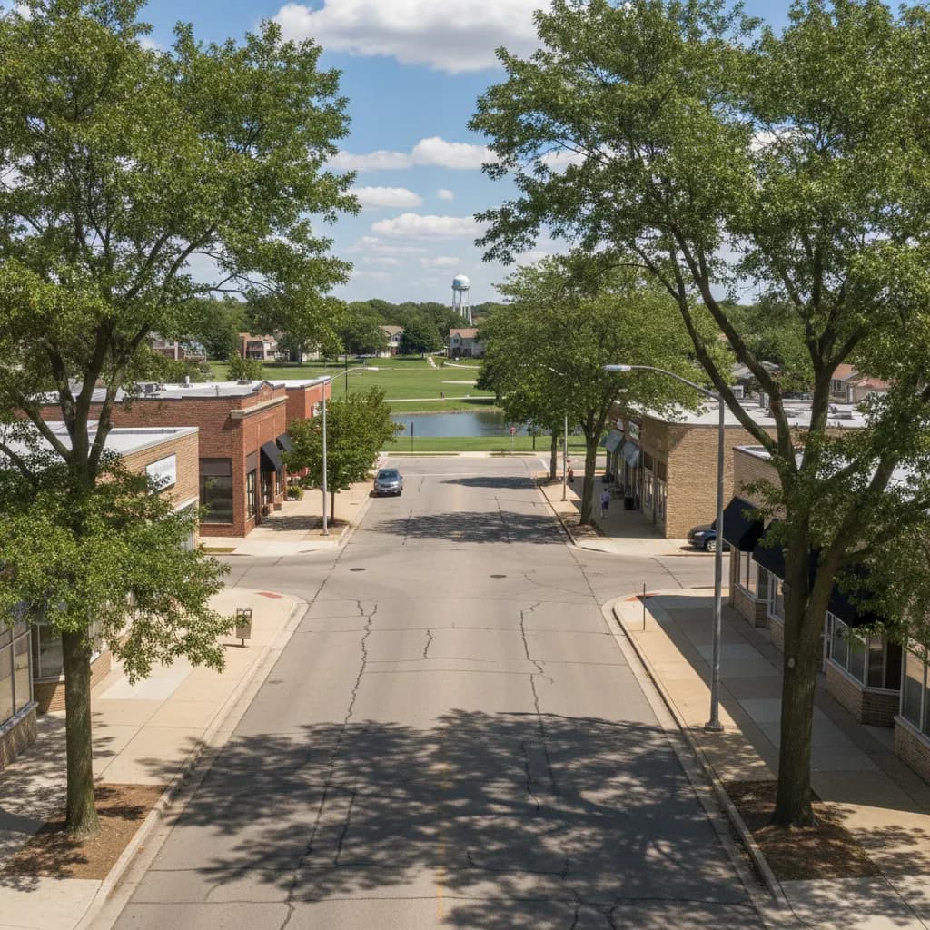 View of Bridgeview, IL