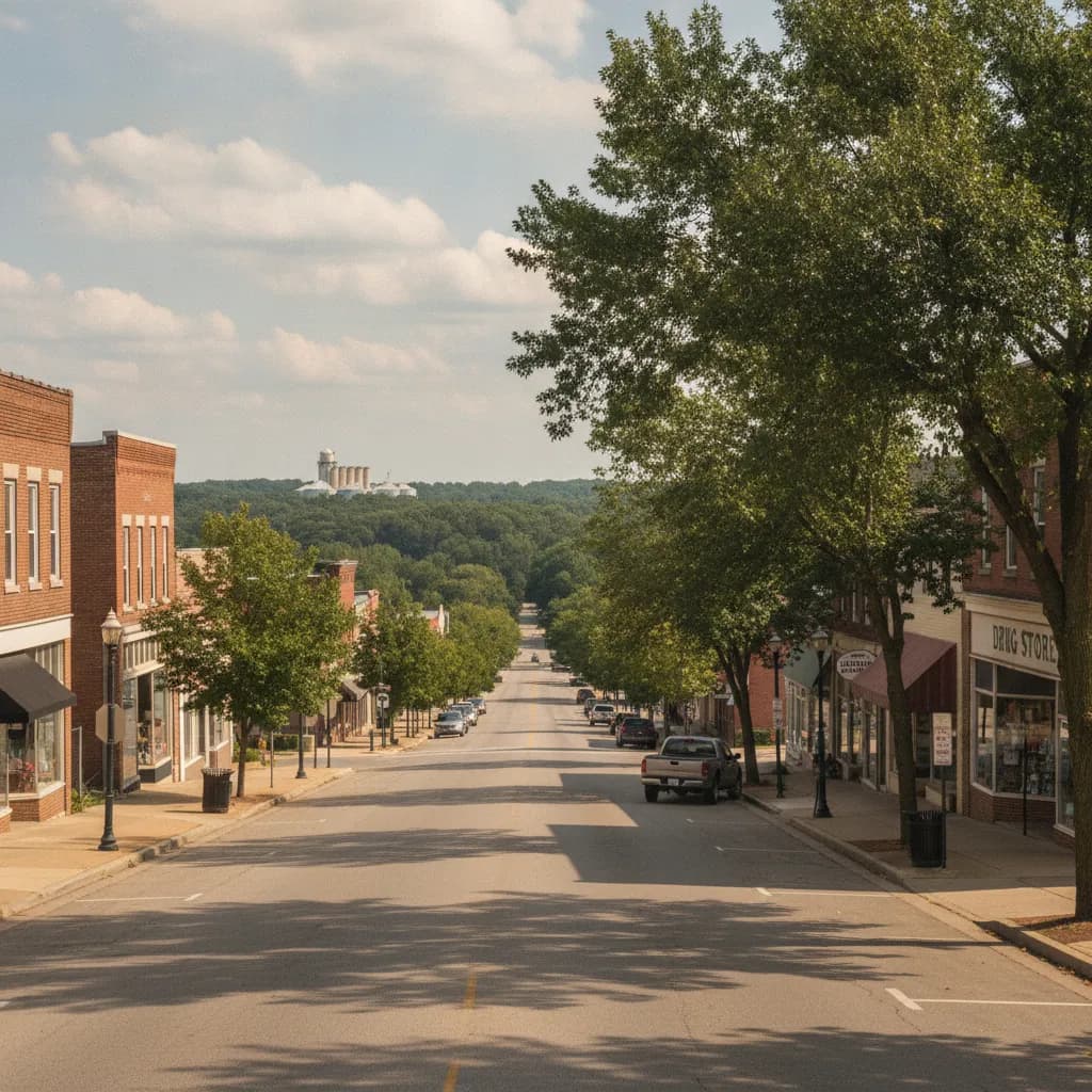 View of Carmi, IL