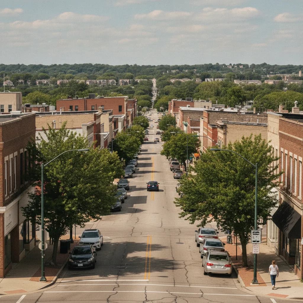 View of Chicago Heights, IL