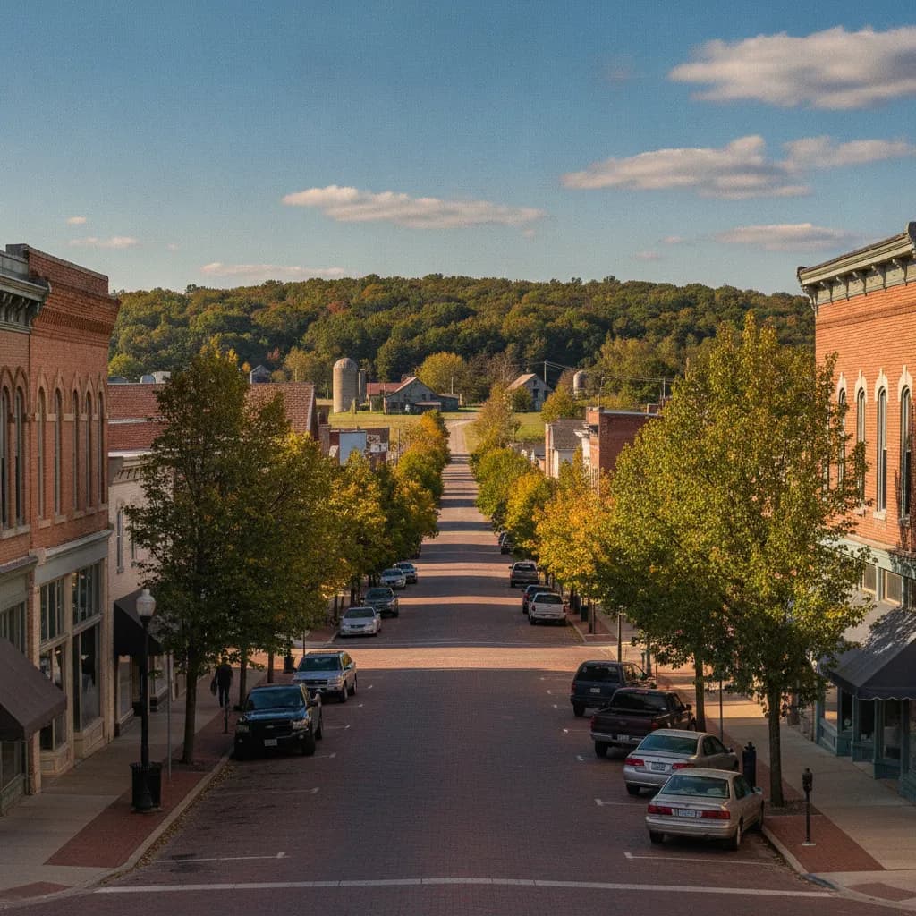 View of Clinton, IL