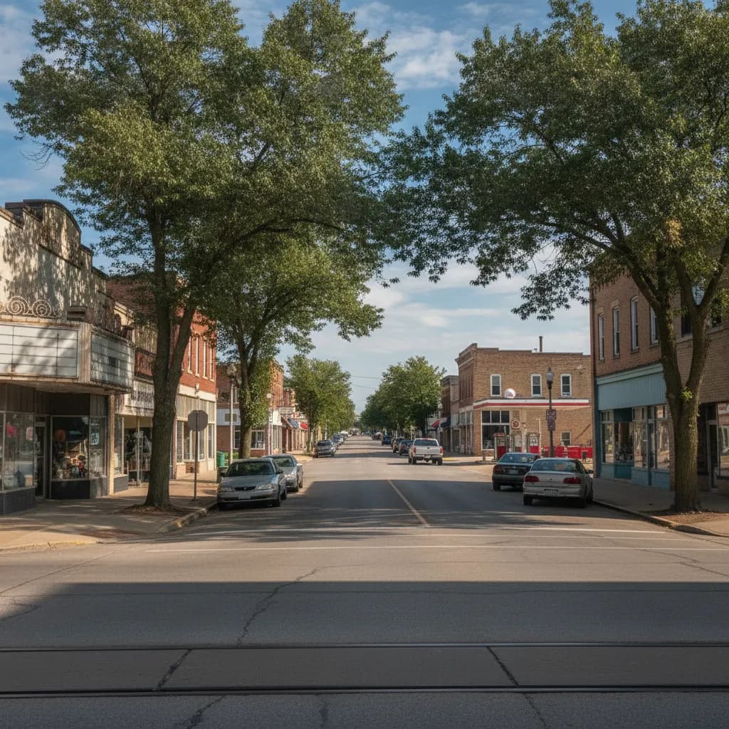 View of Coal City, IL