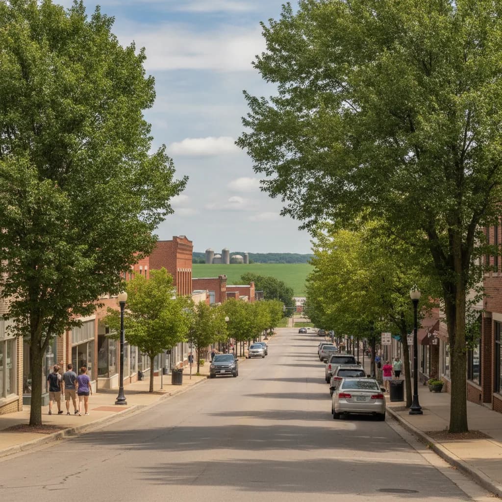 View of DeKalb, IL