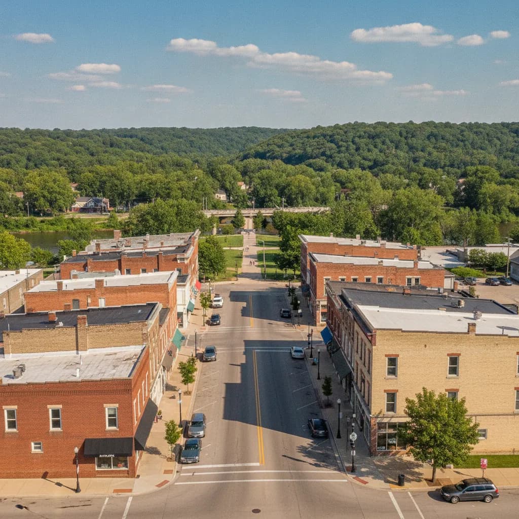 View of Dixon, IL
