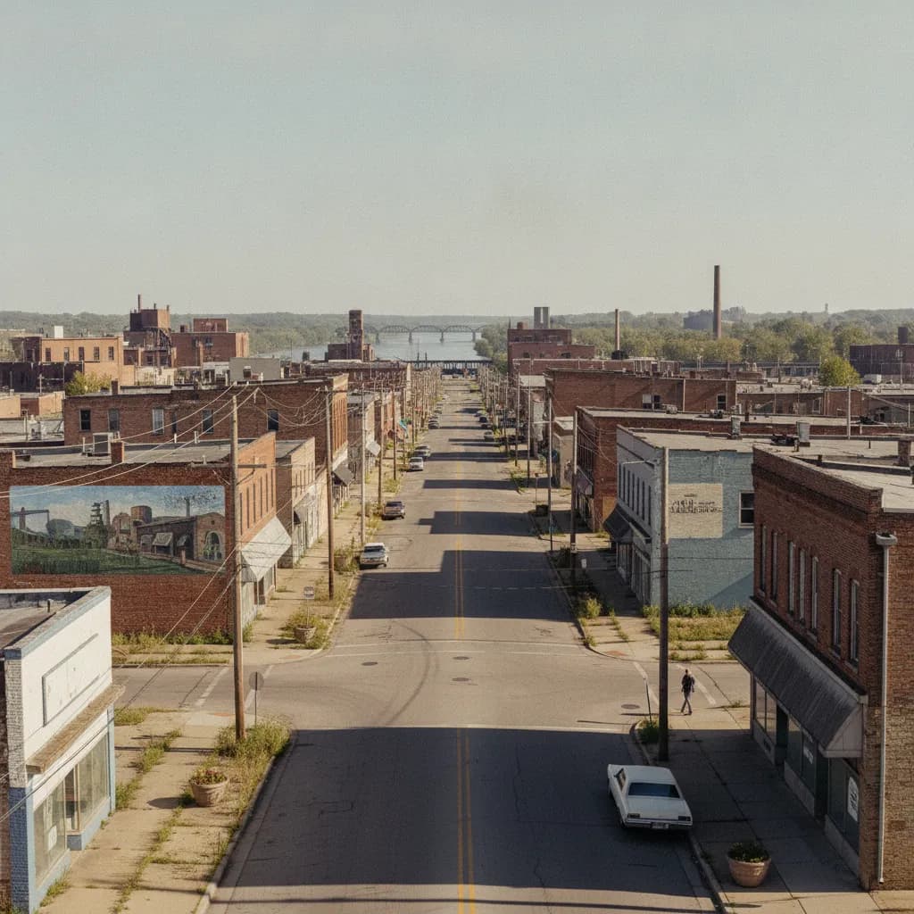 View of East St. Louis, IL