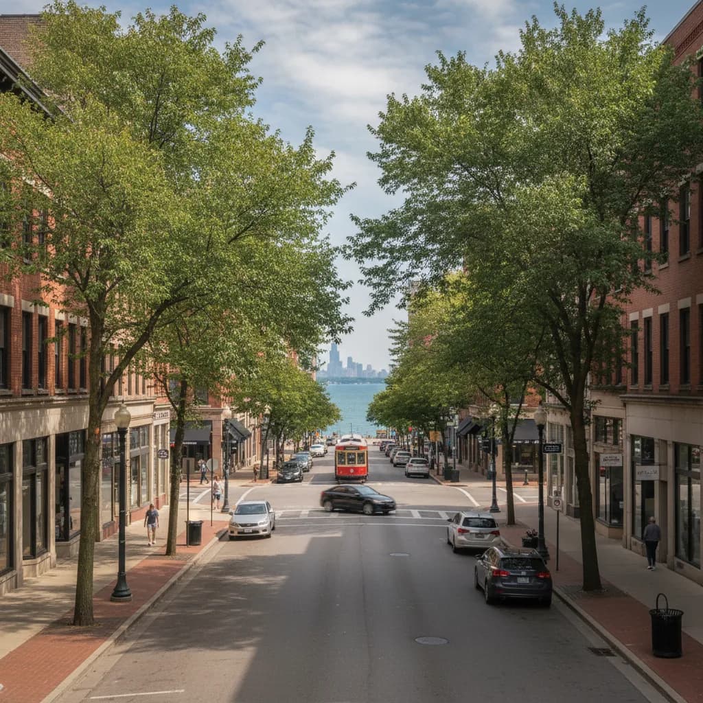 View of Evanston, IL