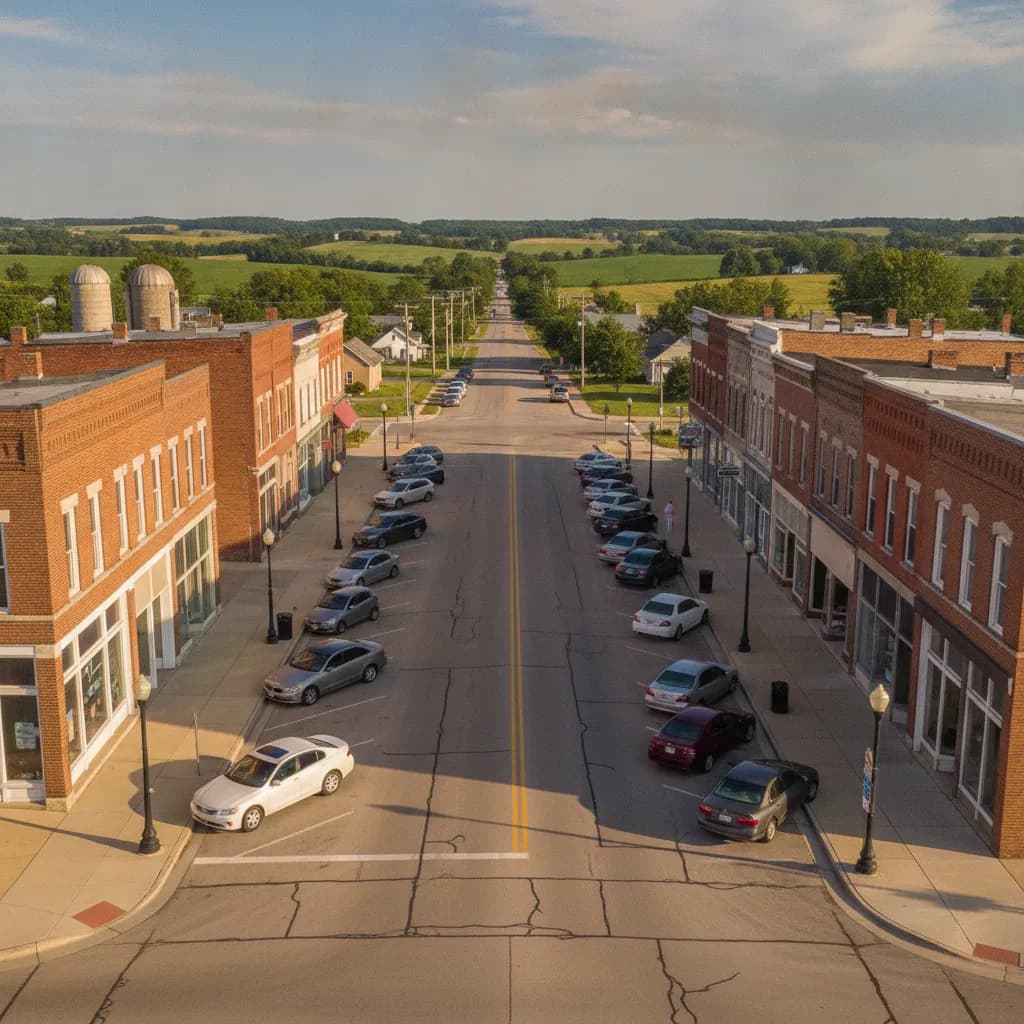 View of Fairbury, IL