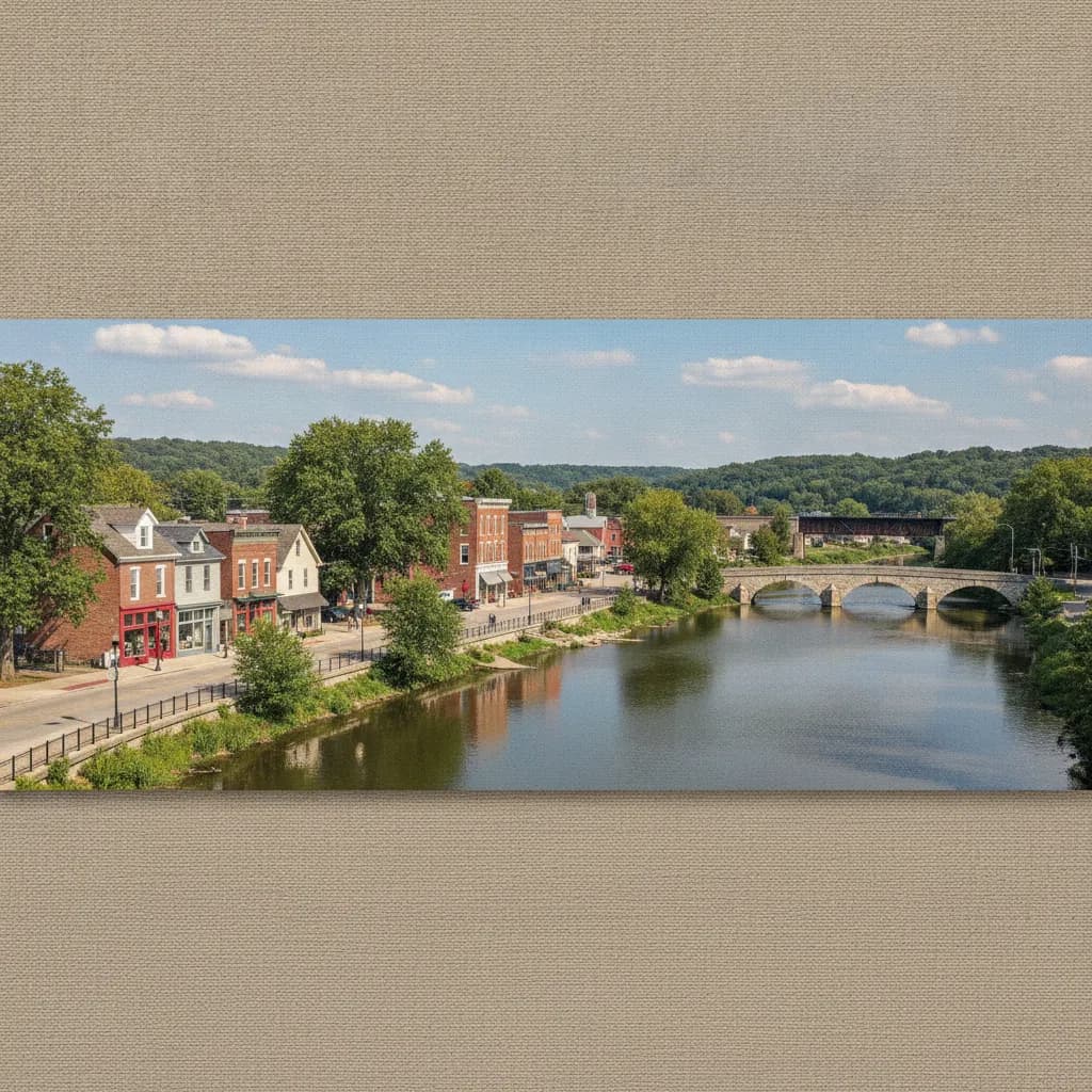 View of Fox River Grove, IL