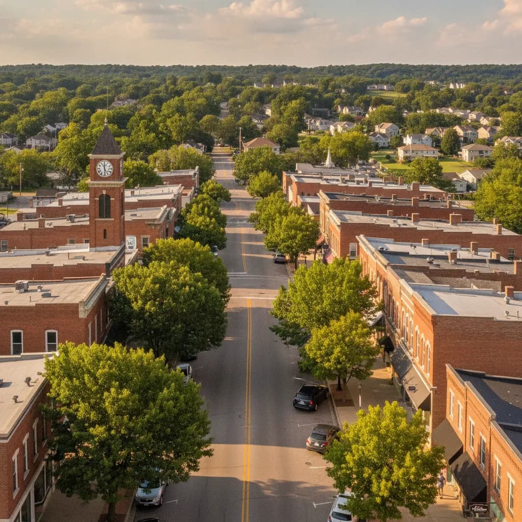 View of Glen Carbon, IL