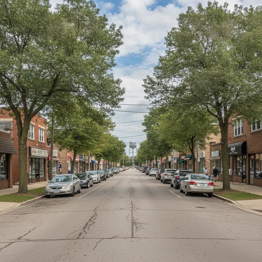 View of Harwood Heights, IL