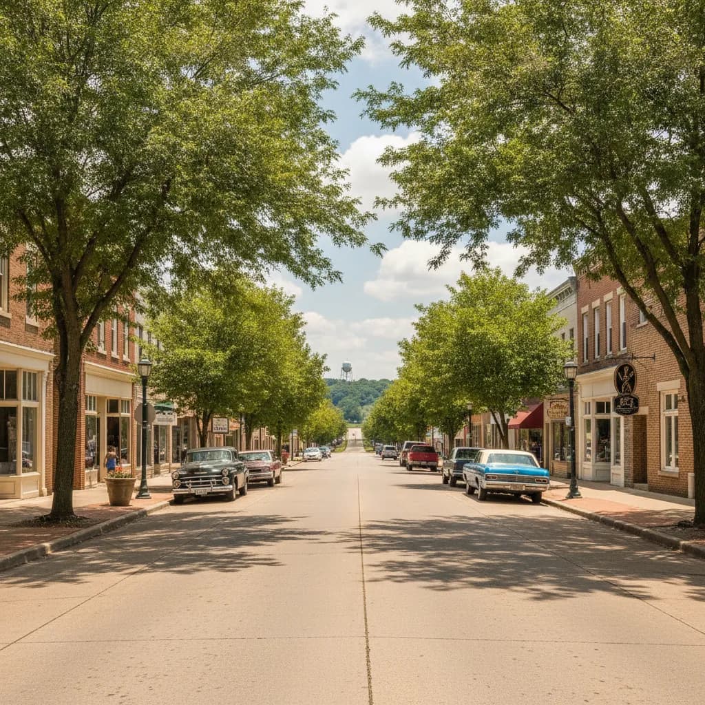 View of Mahomet, IL