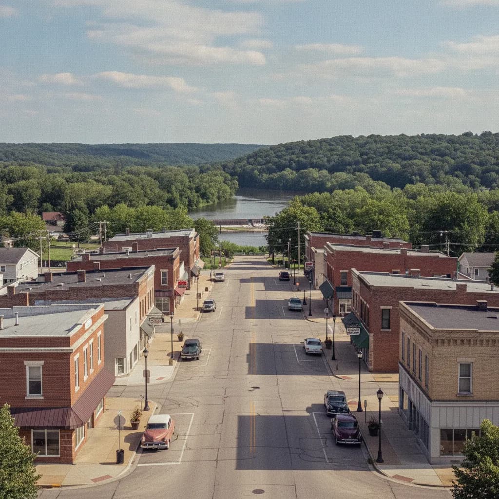 View of Marseilles, IL