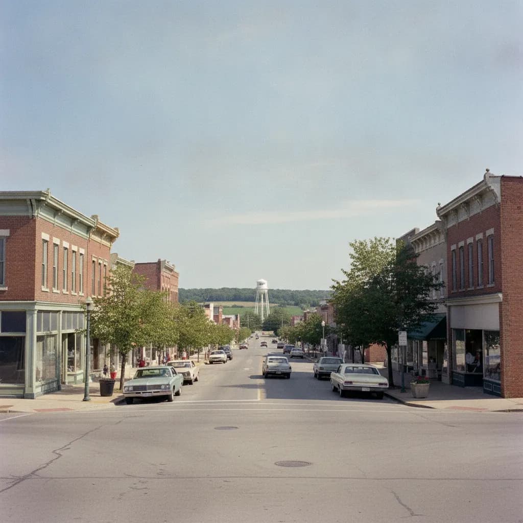 View of Mascoutah, IL