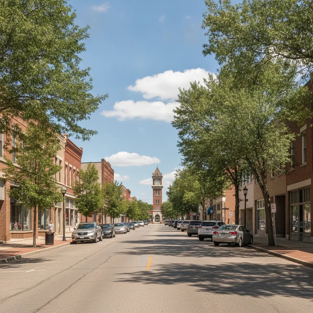 View of Mattoon, IL