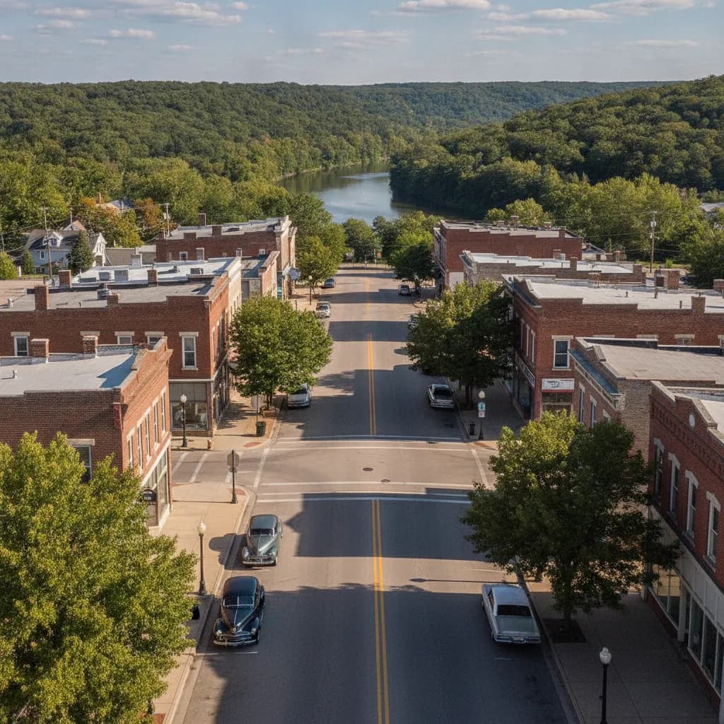 View of Milan, IL