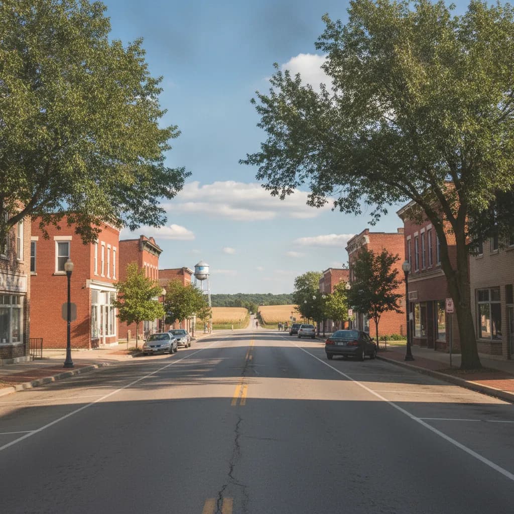 View of Monticello, IL