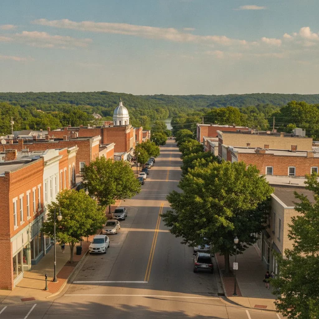 View of Mount Carmel, IL