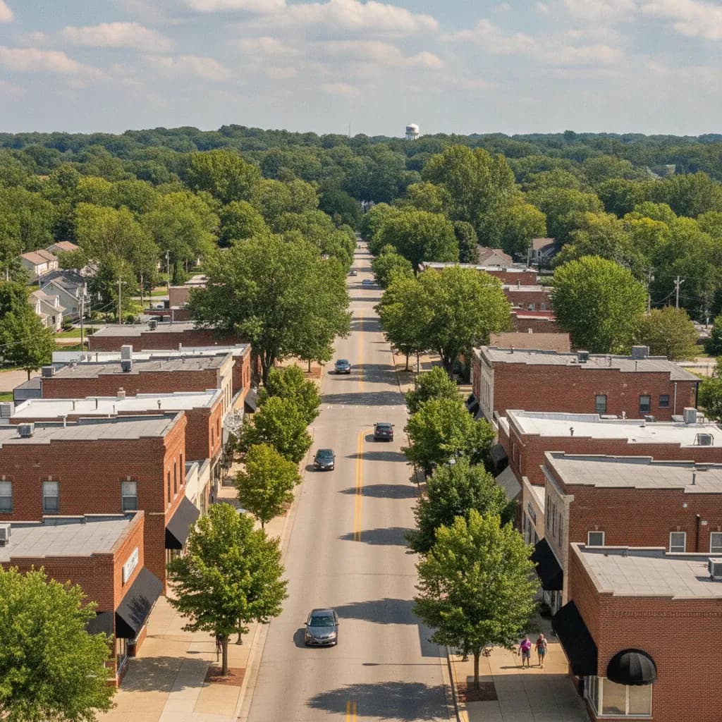 View of Orland Hills, IL