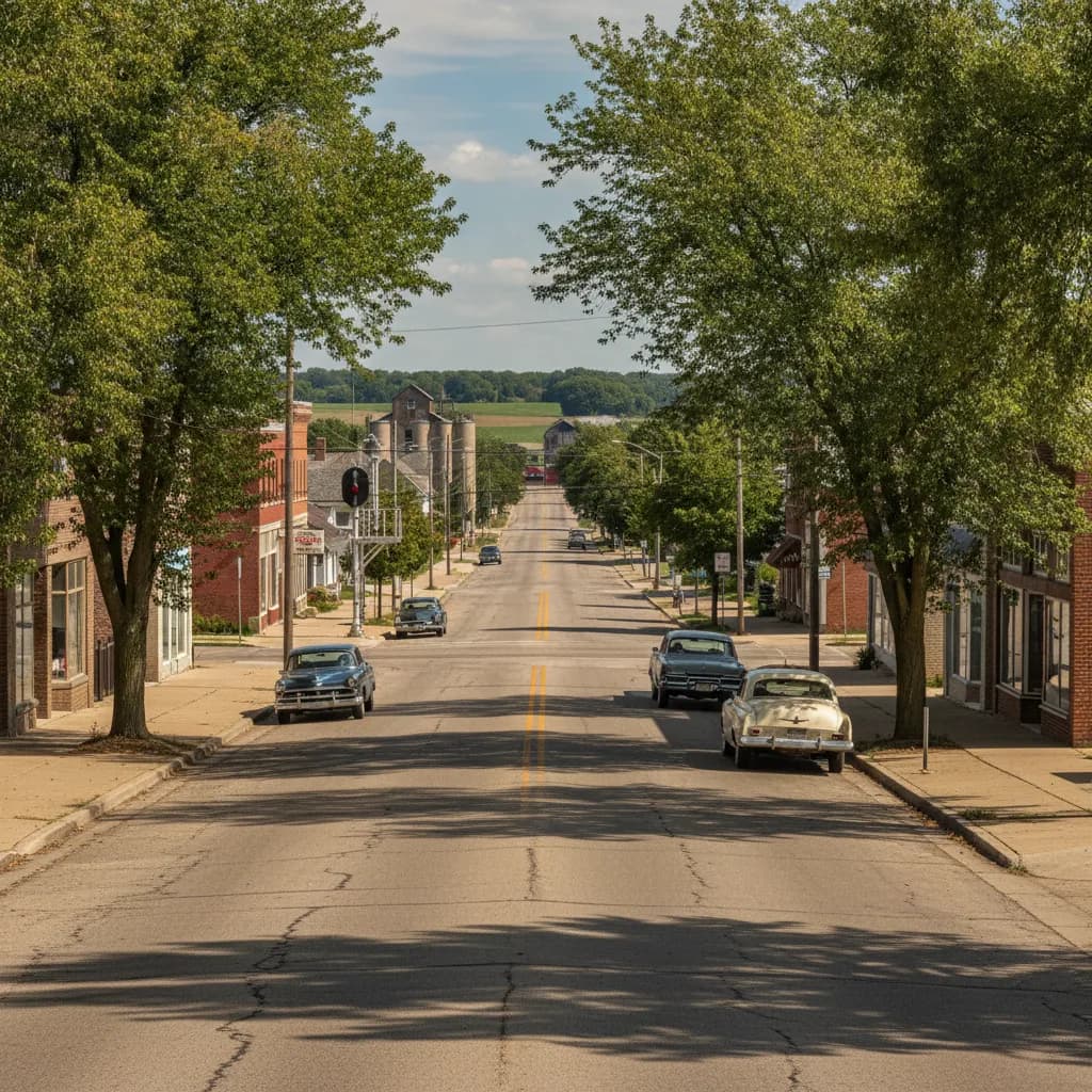 View of Peotone, IL