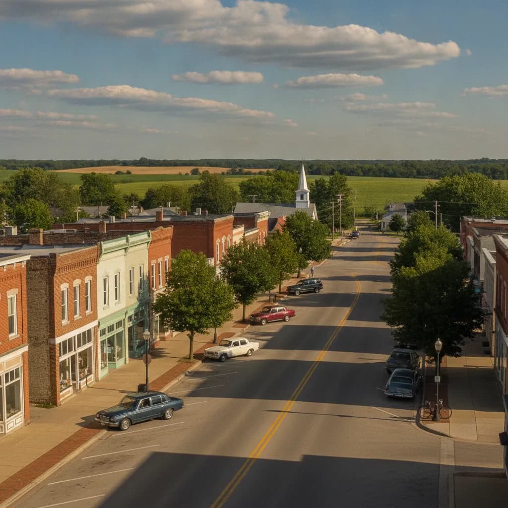 View of Poplar Grove, IL