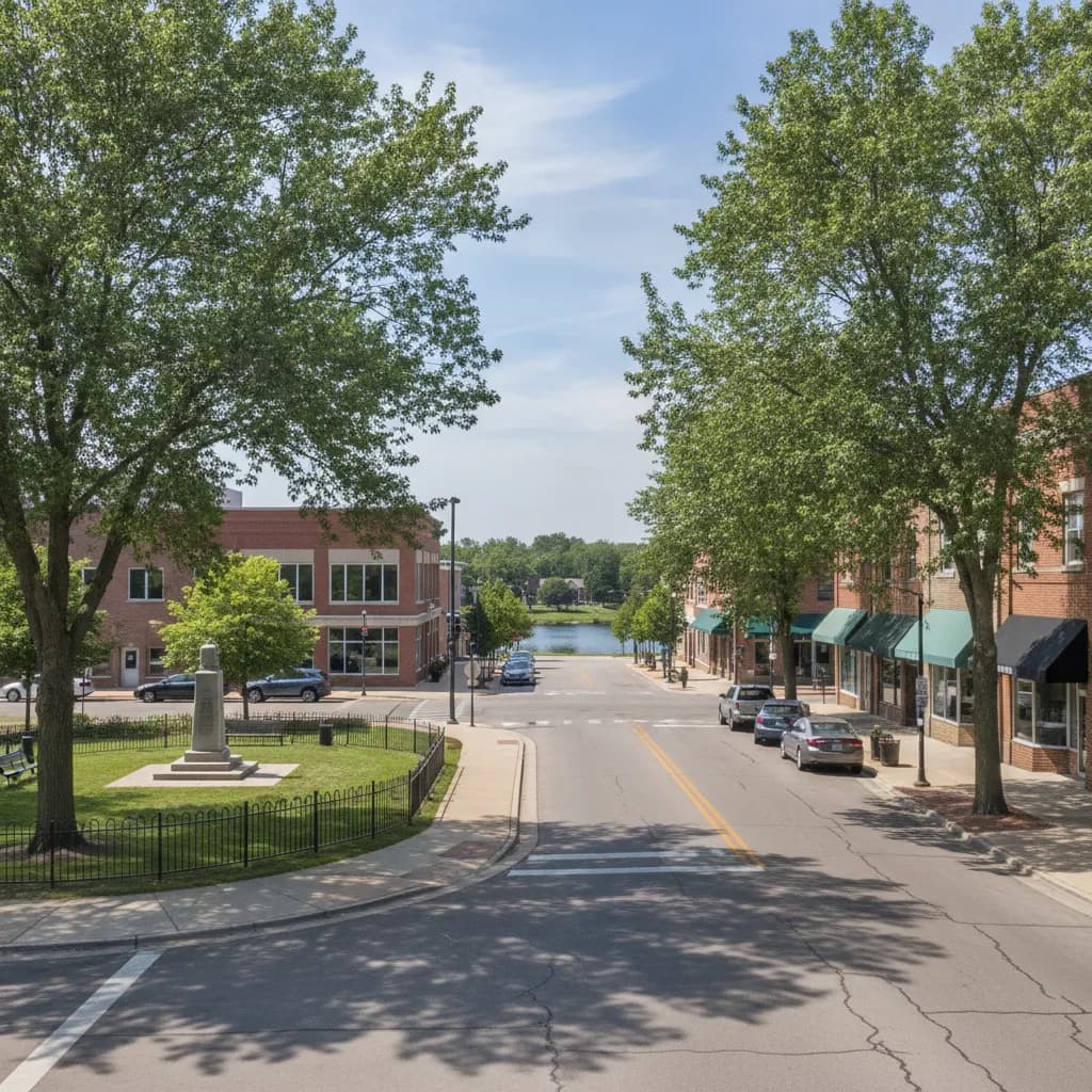 View of Prospect Heights, IL