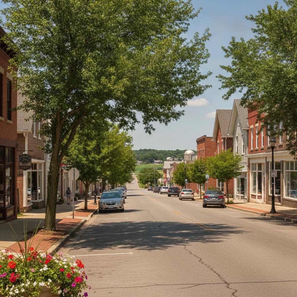 View of Red Bud, IL