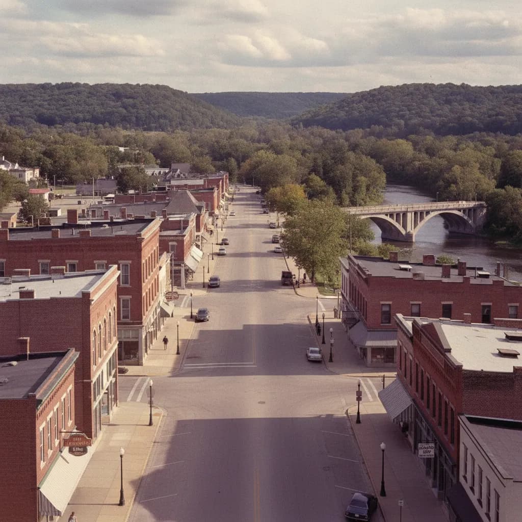 View of Rock Falls, IL