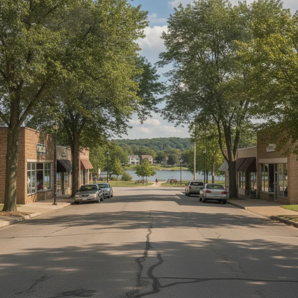 View of Round Lake Park, IL
