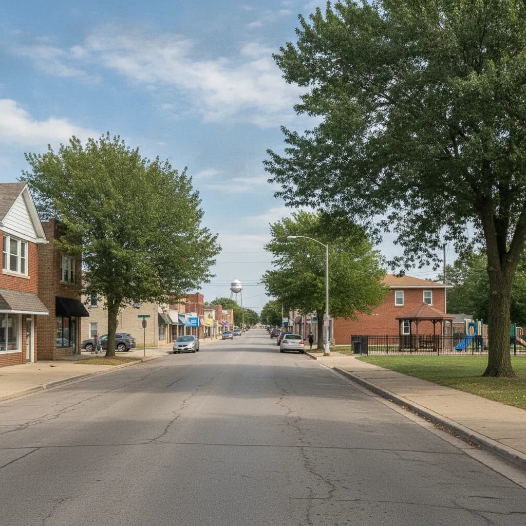 View of Sauk Village, IL
