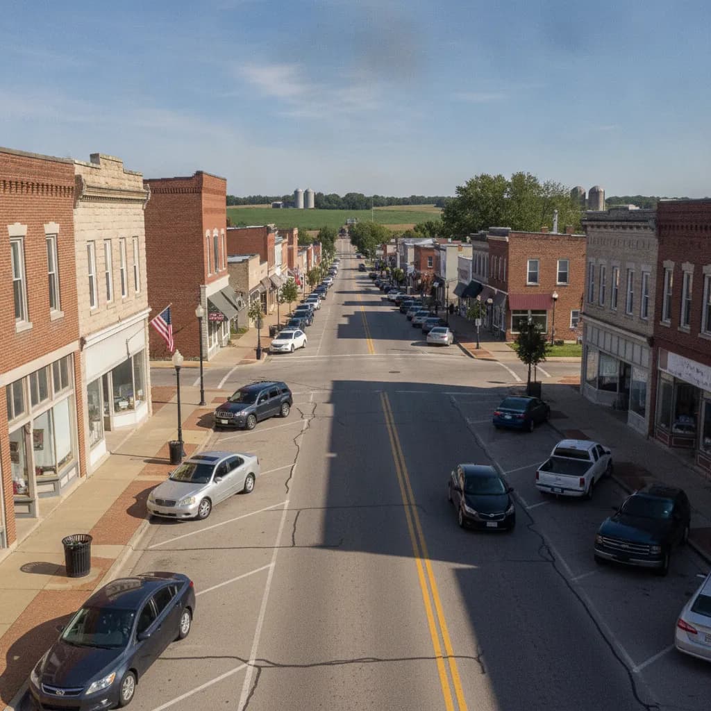 View of Staunton, IL