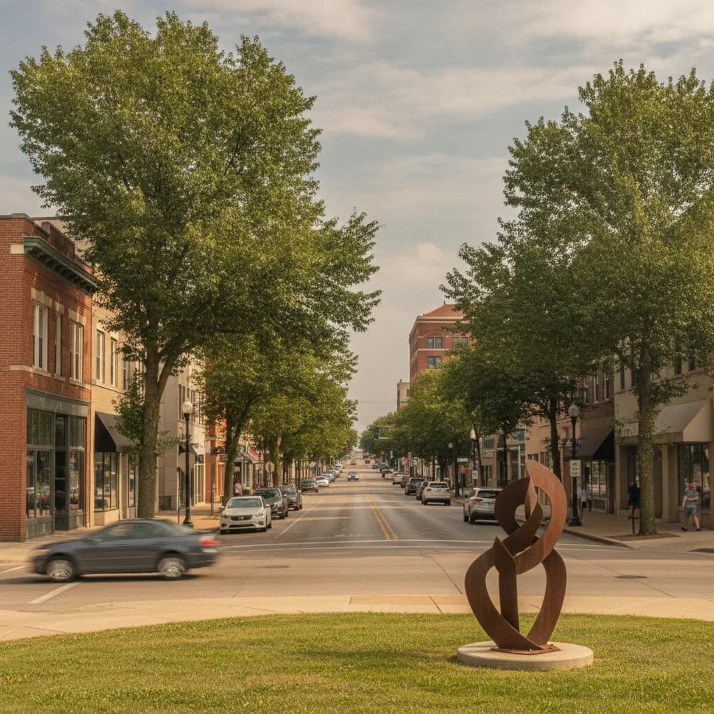 View of Urbana, IL