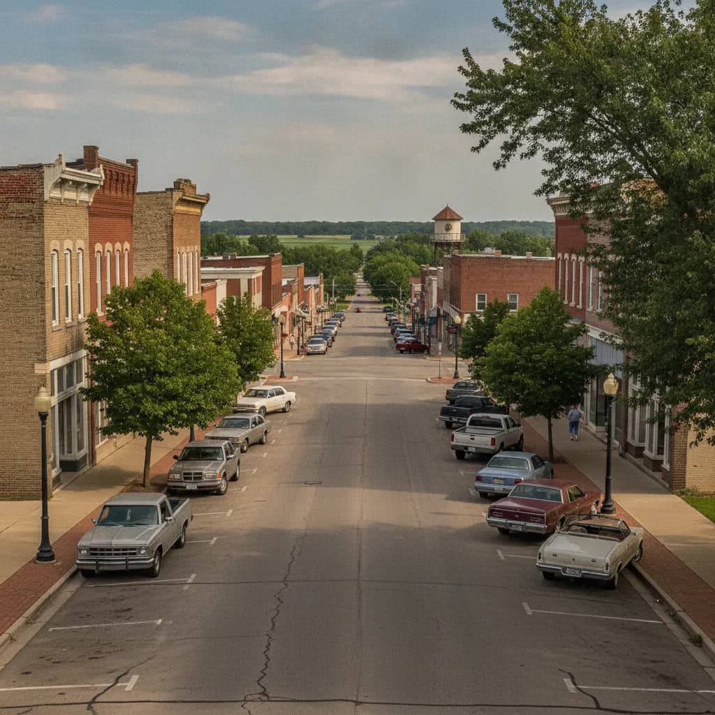 View of Watseka, IL