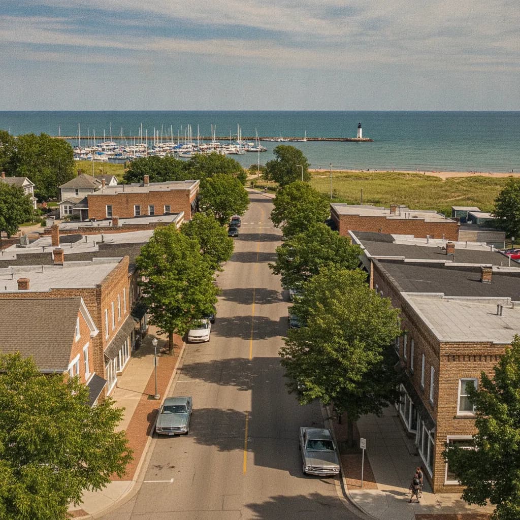 View of Winthrop Harbor, IL