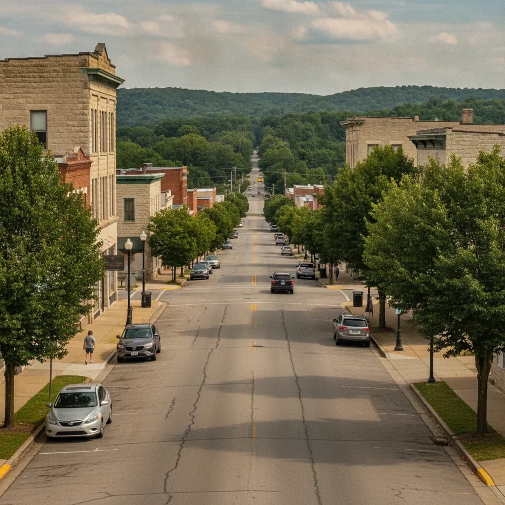 View of Bedford, IN