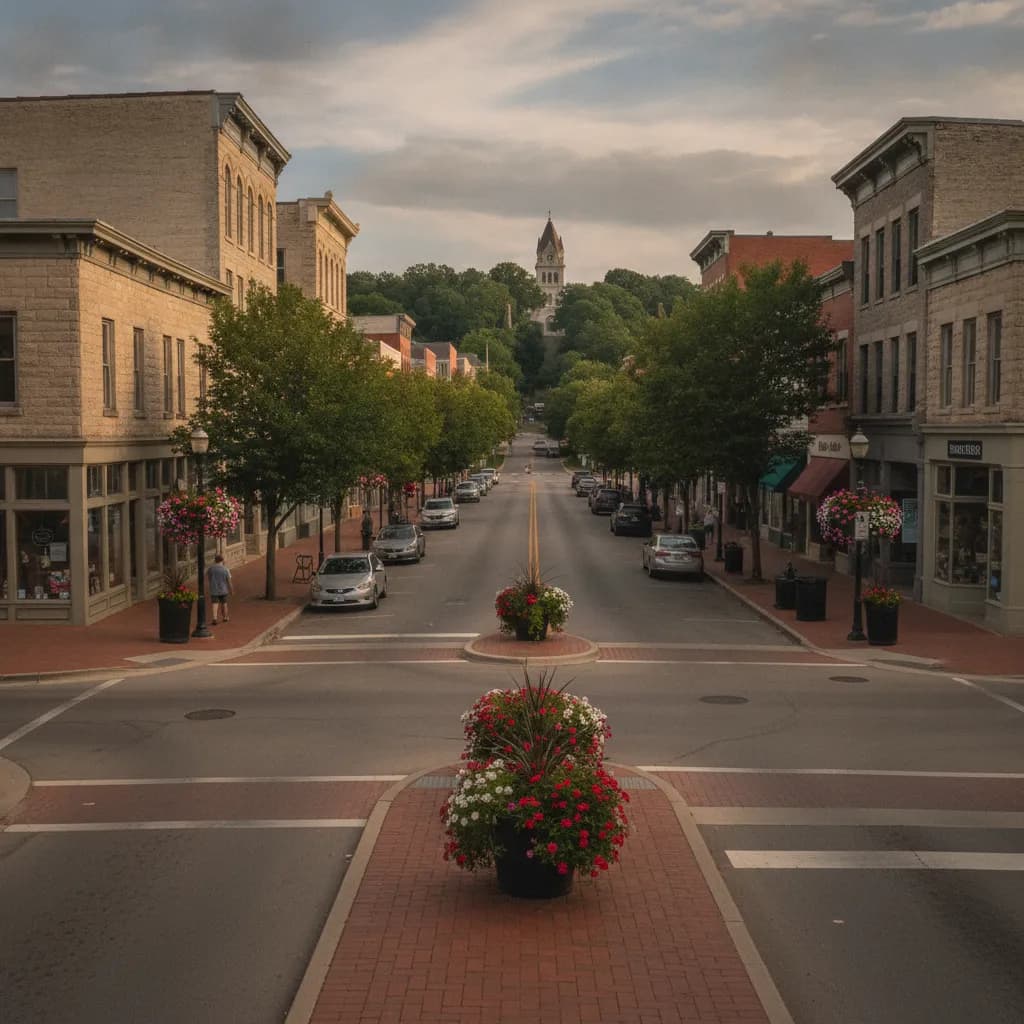 View of Bloomington, IN