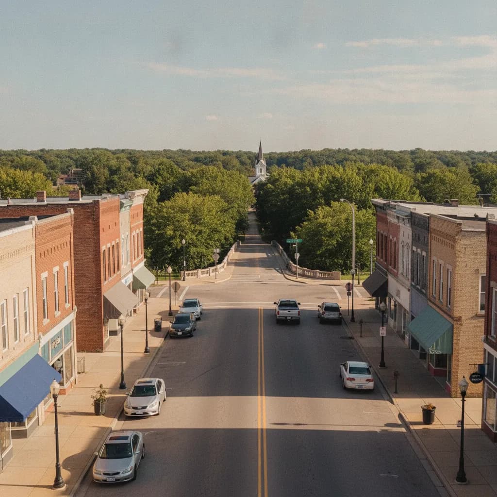 View of Bluffton, IN