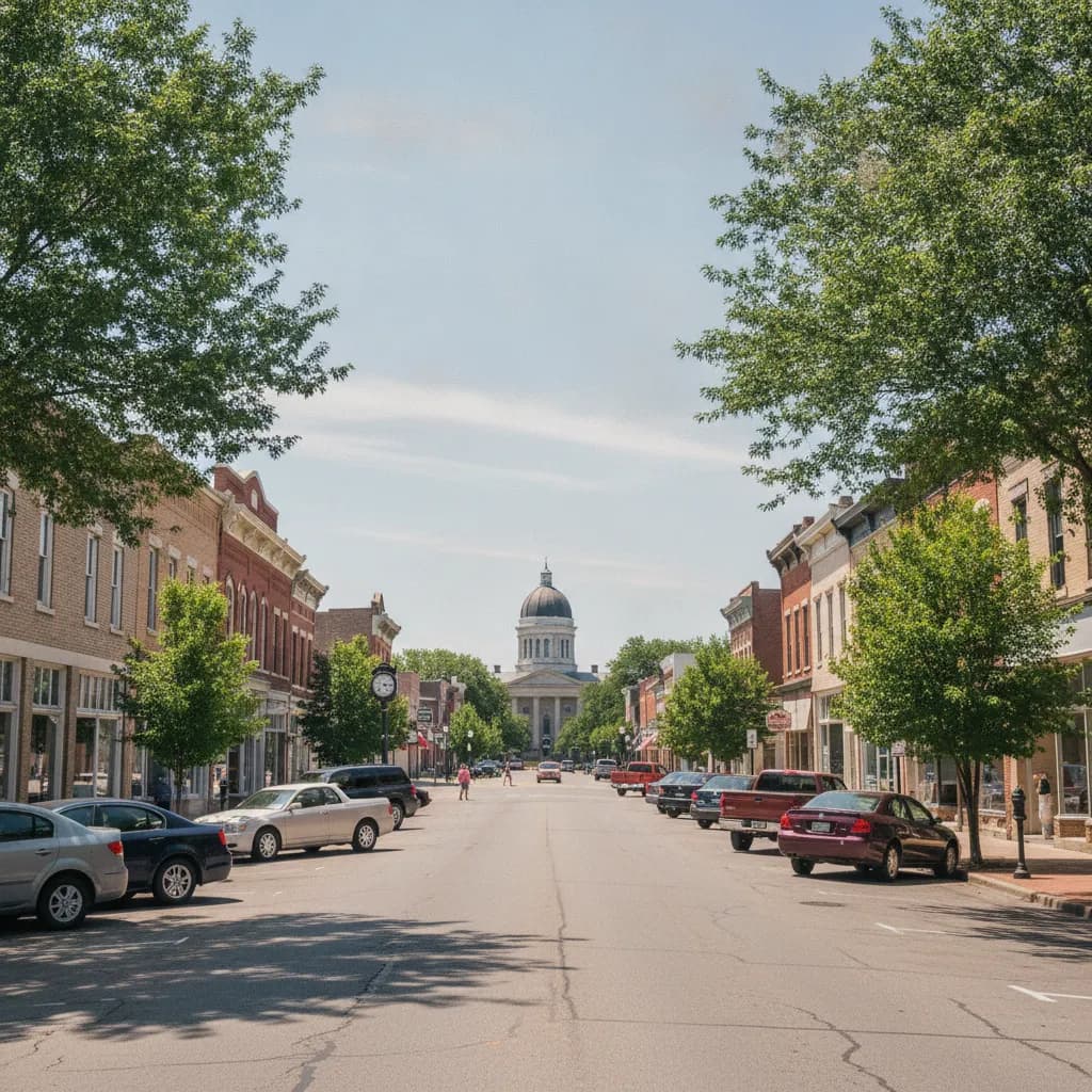 View of Boonville, IN