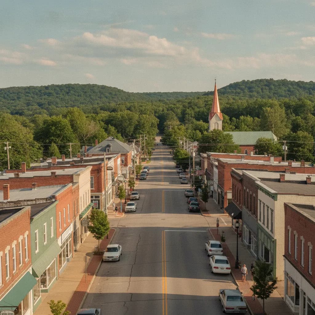 View of Bright, IN