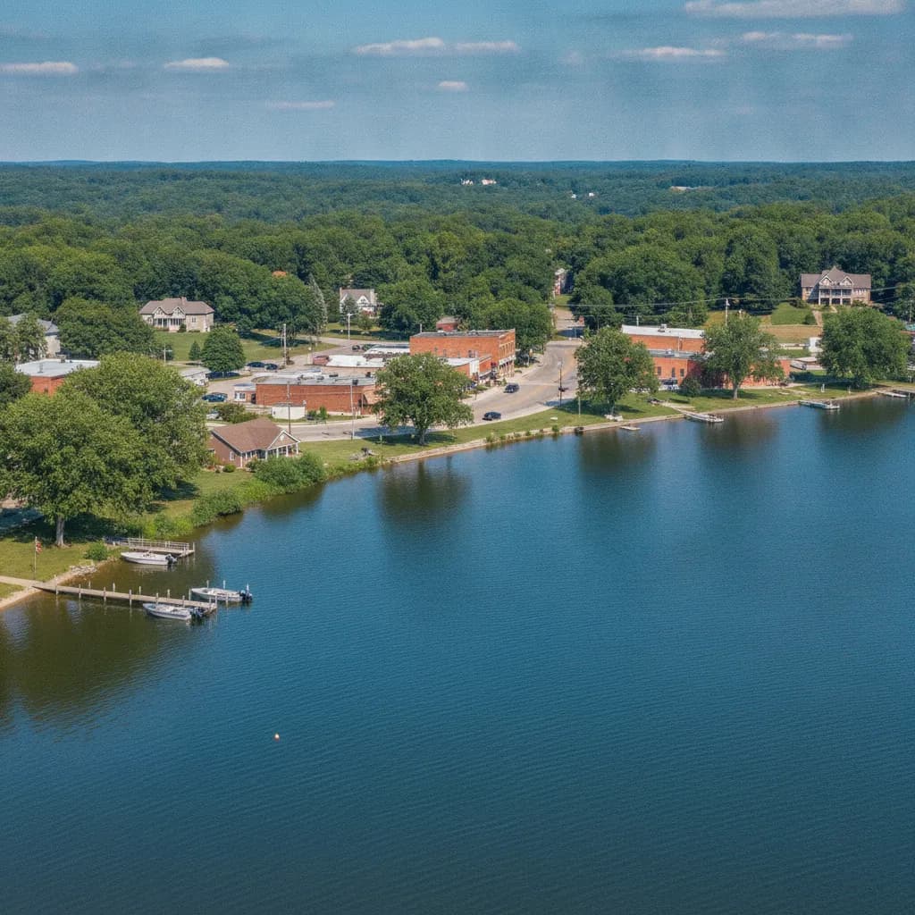 View of Cedar Lake, IN