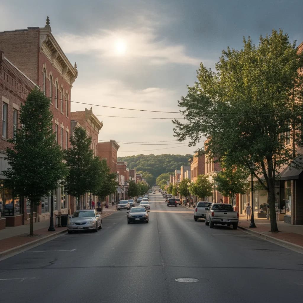 View of Clarksville, IN