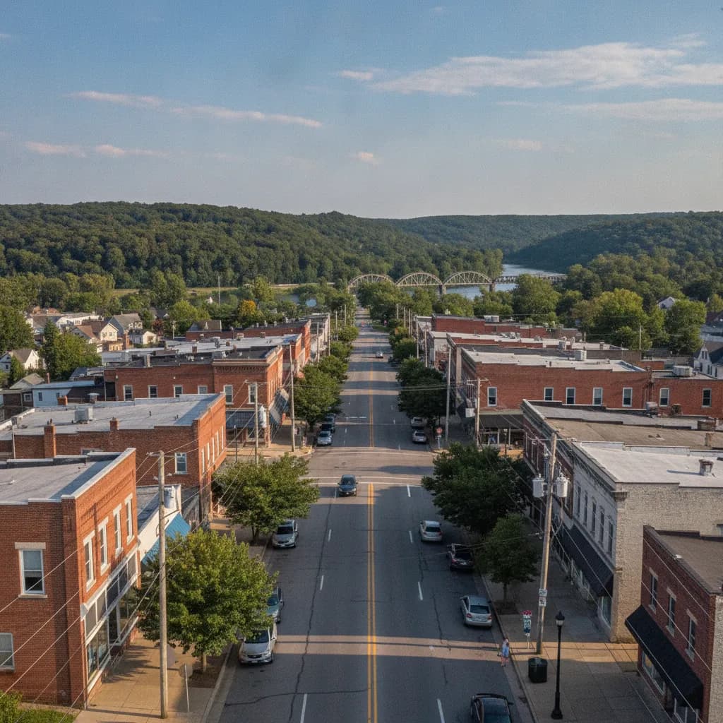 View of Connersville, IN